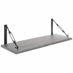 Deals ⌛ Cheapest 🛒 Wholesale 😍 New 🧨 Gray Industrial Barnwood Wall Shelf 😍 🥰 🔔 🌟