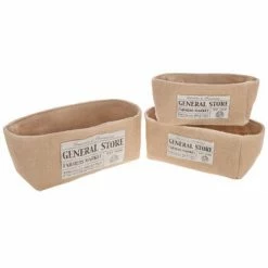 Outlet 🤩 Brand new 🧨 Best Pirce ⌛ Cheap 🎉 General Store Burlap Basket Set 🎁 💯 👏 🔥
