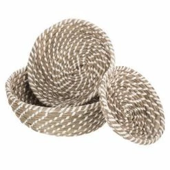 Cheapest โจ Coupon ๐ Top 10 ๐ Buy โจ Natural & White Round Basket Set ๐ฅ ๐ฅฐ โ ๐งจ