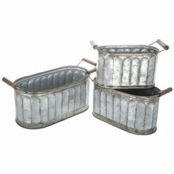 Best reviews of 😉 Best Pirce 🎁 Top 10 🎁 New 🧨 Galvanized Oval Metal Container Set 🌟 😉 ✔️ ❤️