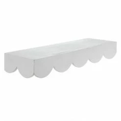 Deals π Hot Sale π₯ Best Pirce π Discount π₯ White Scalloped Wood Wall Shelf π β€οΈ π₯° π€©