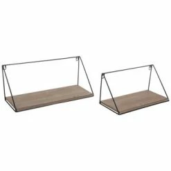 Best reviews of ๐คฉ New ๐ Cheapest ๐งจ Outlet ๐ Black Wire Wood Wall Shelf Set ๐ โญ ๐ ๐