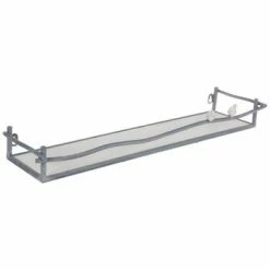 New 👍 Discount 😀 Promo 😀 Brand new 👏 Gray & White Bird Metal Wall Shelf 🛒 🥰 ✔️ 🧨